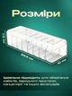 Пластиковий контейнер органайзер для зберігання кабелів та зарядок на 8 відділень 7.8х28х10 см водостійкий настільний Прозорий (CCM-005) - зображення 2