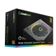 Блок живлення 1050 Вт, GameMax RGB1050 PRO, Black, модульний, 80+ Gold, Active PFC, 14 см з RGB підсвічуванням, 3xMolex / 10xSATA / 4x6+2-pin / 2x4+4-pin / 1x20+4-pin, захист OVP / UVP / SIP / OCP / OLP / OPP / SCP - изображение 6