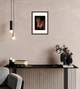 Фоторамка пластиковая 21х30 под фото 15х20 багет: AM1515-054-2 Темное дерево с золотом (с антибликовым стеклом 2мм, паспарту белое, двп) EmojiFrame - изображение 5