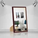 Фоторамка пластиковая 20х30 багет: AM1515-054-2 Темное дерево с золотом (с акриловым стеклом 1.5мм, двп с ножкой) EmojiFrame - изображение 2