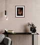 Фоторамка пластиковая 24х30 под фото 18х24 багет: AM1515-054-2 Темное дерево с золотом (с акриловым стеклом 1.5мм, паспарту белое, двп) EmojiFrame - изображение 5