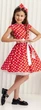 Сукня святкова Rozzi Girls 122 см червоний, горох - изображение 1