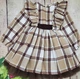 Сукня святкова Rozzi Girls 128 см клітинка, коричневий - изображение 1