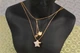 Цепь Xuping Jewelry двойная цепочка Три звезды 45 см золотистая - изображение 2