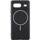 Чехол силиконовый Premium Silicone Case Full Camera with MagFit MagSafe для Google Pixel 8a Черный / Black - изображение 1