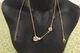 Ланцюг Xuping Jewelry з трьома каменями 46 см золотистий - зображення 3