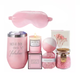Подарочный Spa Box Lesko 0222 Pink из 6 предметов термостакан мыло бомбочка соль для ванны свеча - изображение 1