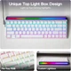 Ігрова Клавіатура AULA HERO 68 HE White Магнітні світчі. Дротова 8000Hz/s. RGB Панель, 68 keys, Switch 0.1mm. Rapid Trigger - зображення 2