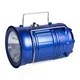 Кемпинговый светодиодный фонарь туристический подвесной телескопический складной для палатки кемпинга рыбалки отдыха на природе походный фонарь цвет Синий - изображение 7