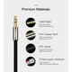 Кабель мультимедійний 3.5mm M to 2xRCA M 5.0m AV116 black Ugreen (10591) - зображення 3