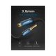 Кабель мультимедийный 3.5mm M to 3.5mm F 1.0m AV118 blue Ugreen (40673) - изображение 5