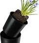 Квіткові горщики зі вставкою Kadax Lilia 19 см + 25 см + 30 см Чорні - зображення 6