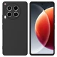 Чехол Fiji Full Soft Premium для Tecno Camon 30 (CL6) противоударный бампер с микрофиброй Black - изображение 1