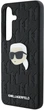 Etui Karl Lagerfeld Leather Monogram Pin Logo Karl Head do Samsung Galaxy S25 Black (3666339449797) - obraz 5