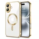 Чехол Fiji Chrome для Apple iPhone 16 с MagSafe и защитой камер Gold - изображение 1