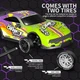 Радиоуправляемая машинка для дрифта Porsche 911 GT NeonG 1:16 (29см), LED-подсветка, сменные шины, аккумулятор 7.4V, пульт 2.4GHz - изображение 5