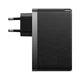 МЗП Baseus GaN5 Pro Fast Charger 2C+U 140W EU Black(With Superior Series Fast Charging Data Cable Type-C to Type-C 240W（48V/5A） 1m Black) - изображение 2