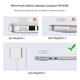 Магнитный адаптер USB-C - MagSafe 3 прямой, 100W PD3.1 для MacBook Air/Pro, серый - изображение 3