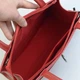 Сумка женская Серебро саквояж каркасная кожаная для документов формата А4 30x25x10 см Красная - изображение 11