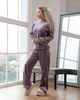 Теплая двусторонняя махровая пижама 3XL Светло-фиолетовый - изображение 7