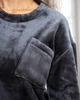 Теплая двусторонняя махровая пижама 4XL Графит - изображение 2