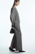 Блуза жіноча COS deconstructed power-shoulder wool top 1201152001 34 Сірий - зображення 3
