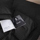Пододеяльник MirSon Бязь 17-0611 Stripe Black 220 x 240 см (2200008199562) - изображение 4