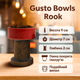 Чаша для кальяна Gusto Bowls Rook Design Red убивашка глиняная 7см диаметр - изображение 1