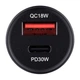 Зарядний пристрій для авто BREVIA ePower DualCharge 30 Вт 1xUSB-C 1xUSB-A чорний (46030CAB) - зображення 2