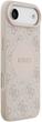 Панель Guess 4G Circle Classic Logo MagSafe для Apple iPhone 17 Air Pink (GUHMP17MP4PGRSGP) - зображення 4