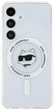 Панель Karl Lagerfeld Button Choupette Head Printed Logo MagSafe для Samsung Galaxy S25 White (3666339449896) - зображення 3