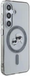 Панель Karl Lagerfeld Button Karl & Choupette Heads Printed Logo MagSafe для Samsung Galaxy S25 Black (3666339449957) - зображення 4