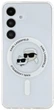 Панель Karl Lagerfeld Button Karl & Choupette Heads Printed Logo MagSafe для Samsung Galaxy S25 Plus White (3666339449995) - зображення 3