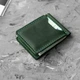 Затискач для грошей Simple Green, натуральна шкіра Crazy Horse, зелений, для купюр та карток - зображення 12