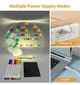 Світлодіодний 3D нічник планер дитячий LED DIY Lamp планшет для малювання, що світиться з фломастерами 15x15 см - зображення 2