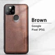 Защитный чехол X-Level Leather для Google Pixel 5a коричневый - изображение 3