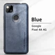 Защитный чехол X-Level Leather для Google Pixel 4a (4G) темно синий - изображение 2