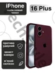 Чохол силіконовий з закритою камерою Epic Premium Silicone Case Camera Protection without MagSafe для Apple iPhone 16 Plus (6.7) Plum - зображення 1