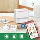 Портативный мини-термопринтер с Bluetooth 200 точек на дюйм 3,7 В, 800 мАч 5 В, 1 А BT/USB C19 пластиковый, белый - изображение 6