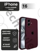 Чохол силіконовий з закритою камерою Epic Premium Silicone Case Camera Protection without MagSafe для Apple iPhone 16 (6.1) Plum - зображення 1