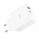 Зарядний пристрій Hoco C113A Awesome (U+C) 65W White - изображение 5