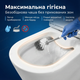 Унитаз безободковый Insana Oleo HR 64х37.5х84см напольный компакт керамика белый чаша овальная для дома - изображение 6