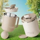 Термокружка с ручкой Office Cup 480 мл с герметичной крышкой, сделана из нержавеющей стали 304 - изображение 4