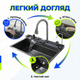 Мойка Insana Mittoni 75х46х22см нержавеющая сталь для кухни раковина врезная глубокая черная - изображение 8