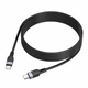Зарядний кабель Hoco X109 Silicone Type-C to Type-C 60W 2m Black - изображение 5