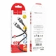 Зарядний кабель Hoco X109 Silicone Type-C to Type-C 60W 2m Black - изображение 6