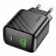 Зарядний пристрій Hoco CS25A 1USB-C/1USB PD/QC 20W Black - изображение 4