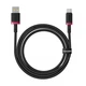 Зарядний кабель Baseus Dura Series Type-C 60W 1m Black-red (P10377802U01-01) - изображение 1