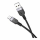 Зарядний кабель Hoco X109 Silicone Type-C 3A 3m Black - изображение 1