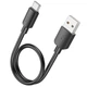 Зарядний кабель Hoco X96 Type-C 27W 3A 0.25m Black - изображение 1